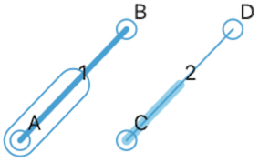 A linear actuator shown as a two-part sliding bar